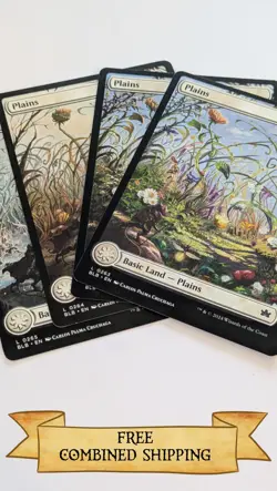 Magic The Gathering: 4x Bloomburrow (BLB) Full Art Plains - Image 1