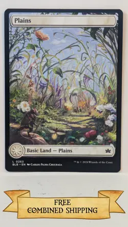 Magic The Gathering: 4x Bloomburrow (BLB) Full Art Plains - Image 2