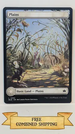 Magic The Gathering: 4x Bloomburrow (BLB) Full Art Plains - Image 3