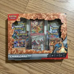 Pokemon TCG Charizard ex Premium Collection - 6 Boosters, Promos, Sleeves - Image 1