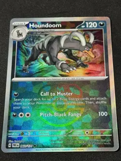 Houndoom (Master Ball Pattern) 063/131 Sv: Prismatic Evolutions Holo Pokemon Tcg - Image 1