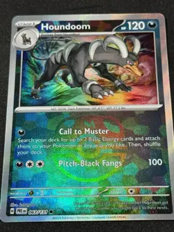 Houndoom (Master Ball Pattern) 063/131 Sv: Prismatic Evolutions Holo Pokemon Tcg - Image 2