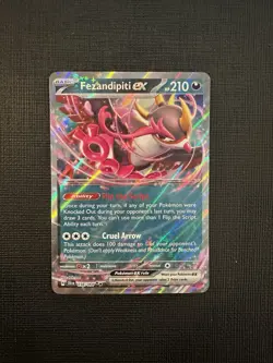 Pokemon TCG Fezandipiti ex 038/064 Shrouded Fable Holo Double Rare NM - Image 1