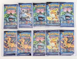 AUCTION #3 LOT of (10) Pokemon XY Evolutions Factory Sealed Booster Packs - Image 1
