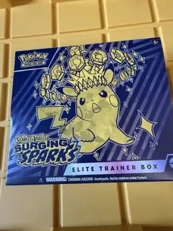 Pokemon TCG Scarlet & Violet Surging Sparks ETB Sealed Elite Trainer Box - Image 1