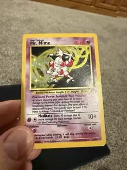 Pokemon TCG Mr. Mime 6/64 Jungle Holo MP - Image 2