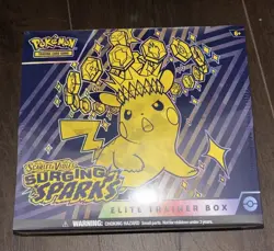 Pokemon TCG Scarlet & Violet SURGING SPARKS Elite Trainer Box FACTORY SEALED ETB - Image 1