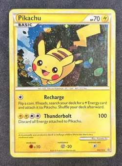 Pokemon TCG Pikachu HGSS03 Black Star Promo Holo 2010 NICE LOOK!! - Image 1