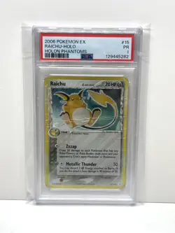 Pokemon TCG 2006 Ex Holon Phantoms Raichu 15/100 - PSA 1 Holo - POP 4 - Image 1