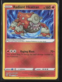 Pokemon SWSH10: Astral Radiance Radiant Heatran Radiant Rare #027/189 - Image 1