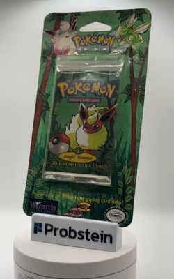 Pokemon TCG Unlimited Jungle Booster Pack Blister SEALED WOTC VINTAGE - Image 2
