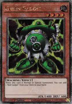 Yugioh MP24-EN014 - Green Gadget - Quarter Century Secret Rare - Image 1