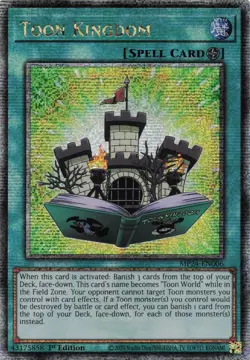 Yugioh MP24-EN006 - Toon Kingdom - Quarter Century Secret Rare - Image 1