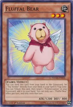 1x (NM) Fluffal Bear - NECH-EN016 - Common - Unlimited Edition YuGiOh - Image 1