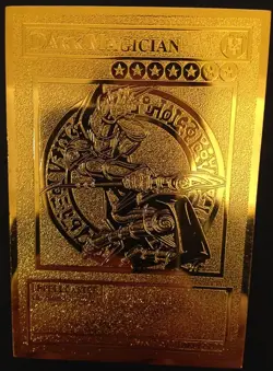 Yu-Gi-Oh Dark Magician English Golden Metal Card Custom Made - Image 1