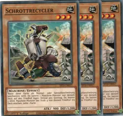 yugioh 3x Schrottrecycler SR10-DE017 COMMON 1AUFLAGE DEUTSCH - Image 1