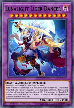 Yugioh DUAD-EN030 - Lunalight Liger Dancer - Super Rare - Image 1