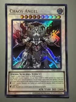 YUGIOH CHAOS ANGEL (SYNCHRO) ASIA ENGLISH EDITION ES01-AE032 ULTRA RARE - Image 1