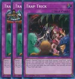 Yugioh! 3x Trap Trick RA03-EN078 Secret Rare 1st Ed NM - Image 1