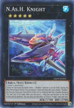N.As.H. Knight - LED9-EN003 - Super Rare 1st Edition Near Mint Yugioh! TCG Card - Image 1