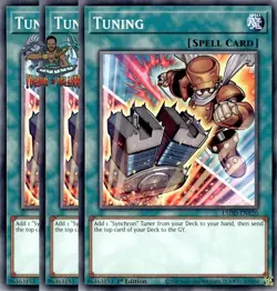 Yugioh! 3x Tuning Alternate Art L5DD-ENY20 Common 1st Ed NM - Image 1