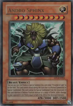 Yugioh Andro Sphinx EP1-EN002 Ultra Rare LP - Image 1