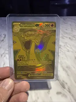 Mega Charizard EX Phantasmal Flames 130/094 Mega Ultra Rare Gold Card - Image 2