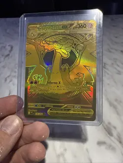 Mega Charizard EX Phantasmal Flames 130/094 Mega Ultra Rare Gold Card - Image 3