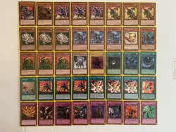 YUGIOH Dinosaur Deck w/ Sleeves Complete 40 - Cards - Image 3