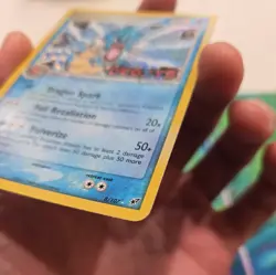 Pokemon Gyarados Card 8/107 EX Deoxys Rare Stamped Reverse Holo LP/MP - Image 5