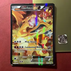 Pokemon TCG Charizard EX Black Star Full Art Holo Promo Card #XY121 HP - Image 1