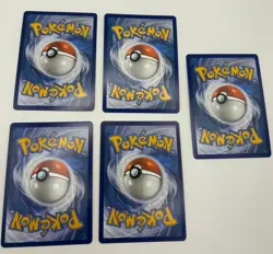Lot of (5) Assorted Pokemon TCG Trainer Raw Cards Hau Piers Team Rocket's Proton - Image 2
