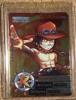 MONKEY D LUFFY R Holo Foil ONE PIECE Anime TCG CCG Collectible Card - Image 1