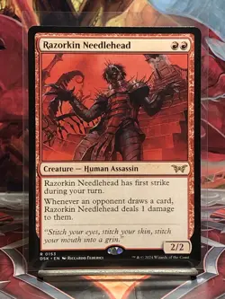 Razorkin Needlehead (Non-foil) Duskmourn: House of Horror 0153 Rare MTG - Image 1