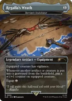 NM MTG REGALLA'S WRATH TARRIAN'S SOULCLEAVER SECRET LAIR X PLAYSTATION HORIZON - Image 1