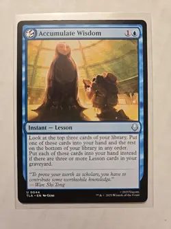 Accumulate Wisdom - Avatar - NM - Uncommon - Instant Lesson - MTG - Image 1
