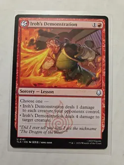 Iroh's Demonstration - Avatar - NM - Uncommon - Sorcery Lesson - MTG - Image 1