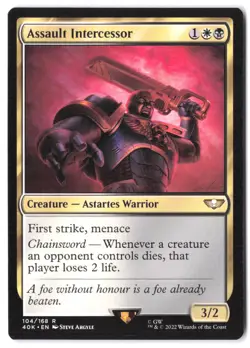 Assault Intercessor 104 MTG 40K NM - Image 1