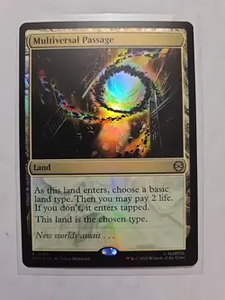 Multiversal Passage (Foil) - Spider-Man - Rare - Land - MTG - Image 1