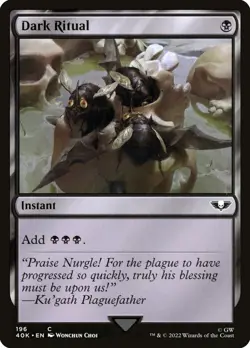 MTG DARK RITUAL - WARHAMMER 40,000 - 40K COMMANDER #196 - Image 1