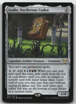 Codie, Vociferous Codex R Strixhaven: School of Mages 253 LP - Image 1