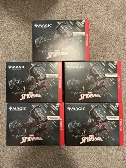 Magic: The Gathering Marvel’s Spider-Man Bundle **NEW~SEALED Lot Of 5! - Image 1