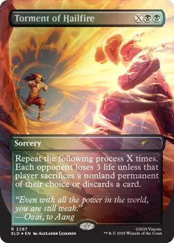 FOIL - Torment of Hailfire = 2287 Secret Lair Avatar: The Last Airbender NM - Image 1