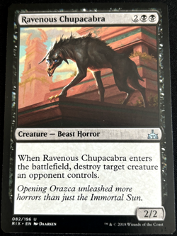 1x Ravenous Chupacabra - Rivals of Ixalan (RIX) Magic MTG - Image 1