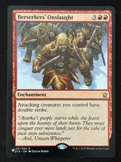 1x MTG Berserkers' Onslaught - The List Reprints (LIST) (DTK) #130 - Magic - Image 1