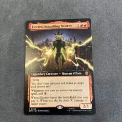 MTG - Electro, Assaulting Battery (Extended Art) #0260 Marvel’s Spider-Man SPM - Image 1
