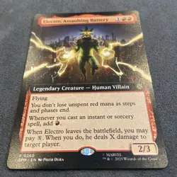 MTG - Electro, Assaulting Battery (Extended Art) #0260 Marvel’s Spider-Man SPM - Image 4