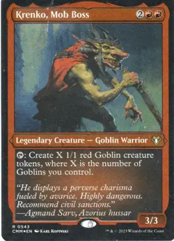 MTG: Commander Masters: Foil Etched Krenko, Mob Boss: Lightly Played Condition - Image 1
