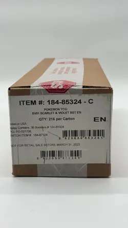 Pokemon TCG Scarlet & Violet Base Set Booster 6-Box Case SEALED NEW - Image 1