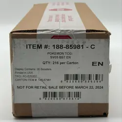 Pokemon TCG Scarlet & Violet Temporal Forces Booster 6-Box Case SEALED NEW - Image 1